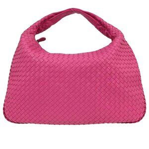 Bottega Veneta Pink Intrecciato Hobo Handbag BO2359621V 154567